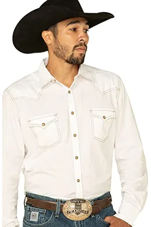 Wrangler Retro Two Pocket Long Sleeve Snap Shirt Chemise, , M Homme