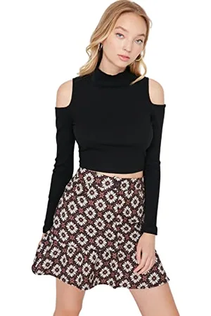 Trendyol Mini Jupe trapèze tissée pour Femme, , 62