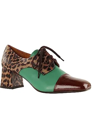 Chie Mihara Femme Voice38 Escarpins, Marron, Sable et Vert, 38 EU