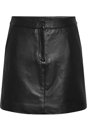 Y.A.S Mini-Jupe en Cuir LYMA Black M M