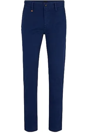 HUGO BOSS Hommes Schino-Taber-1 D Pantalon Tapered en Satin de Coton Stretch