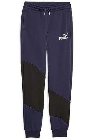 PUMA Power Cat Pantalon de survêtement FL B tricoté Garçon, Bleu Marine, 164