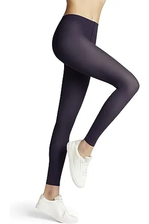 Falke Pure Matt 50 DEN W LE semi-opaques unis 1 paire, Leggings Femme, Violet (Amethyst 8635) nouveau - écologique, S-M