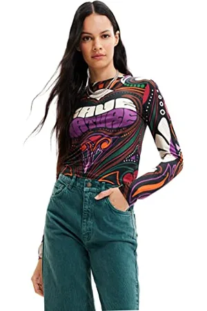 Desigual T- Shirt à Manches Longues, , Taille L Femme