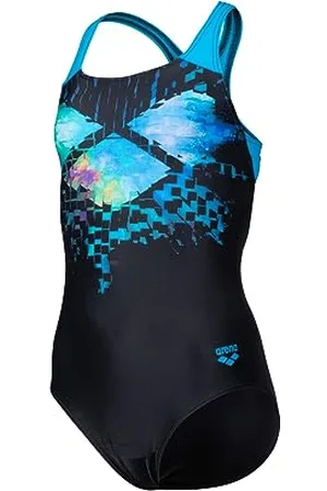 Arena Maillot de Bain avec Doublure Avant Feel Multi Pixels Swim Pro Back pour Filles