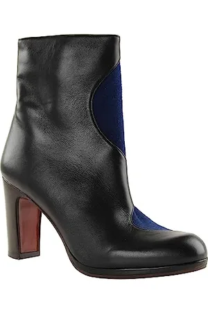 Chie Mihara Femme Curva 38,5 Bottes Tendance, Noir/Bleu, 38.5 EU