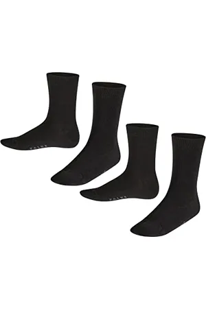 Falke Happy Double Pack K So coton unies lot de 2 paires, Chaussettes Mixte enfant, , 27-30