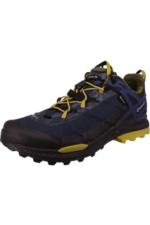 Aku Rocket Dfs GTX Bottes de randonnée Homme, Bleu/Moutarde, 46.5