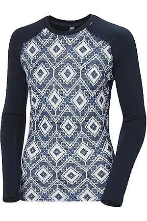 Helly Hansen Helly-Hansen Aux femmes W Lifa Merino Midw Gra Crew XL MARINE