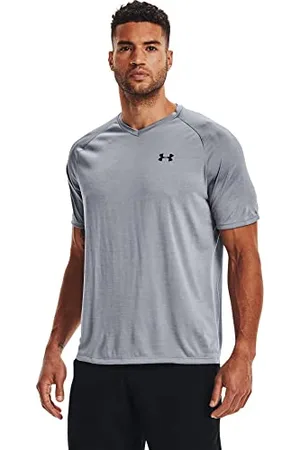 Under Armour Tech T-Shirt à Manches Courtes à col V pour Homme - Gris - XXL
