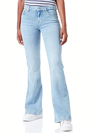 7 for all Mankind Dojo Slim Illusion with Embroidered 7 Jeans, , 30W x 30L Femme