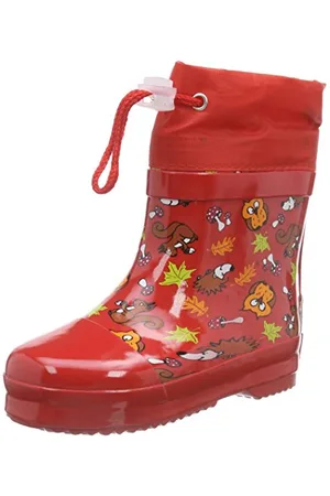 Playshoes Bottes En Caoutchouc Doublées Hautes Bottes de pluie Mixte Enfant, Animaux De La Forêt , 26/27 EU