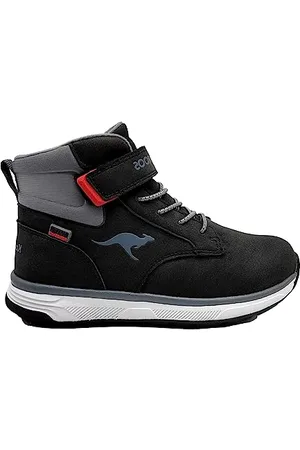 KangaROOS Homme K-WB Couver Botte de Neige, Noir de Jais, Gris Acier, 39 EU