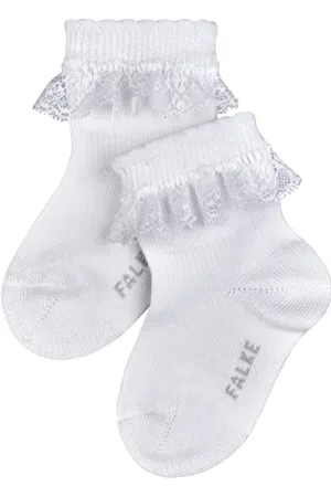Falke Romantic Lace B So coton unies 1 paire, Chaussettes Mixte bébé, , 62-68