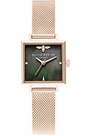 Olivia Burton Montre Analogique à Quartz pour Femme Collection China EXC. avec Bracelet Milanais en Acier Inoxydable Couleur Or Rose - OB16EX220
