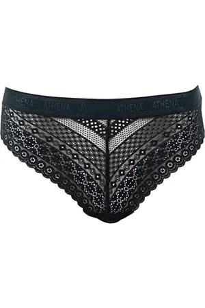 ATHENA Tanga Femme Dentelle - Taille : S - Couleur :