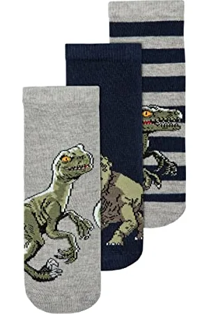 NAME IT NMMNEPTUN Jurassic 3PK Sock Noos VDE Chaussettes, , 22/24 garçons