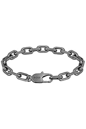 HUGO BOSS Jewelry Bracelet en Chaîne pour Homme Collection KANE avec Placage en Gris (IP) - 1580502M