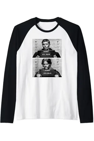 Supernatural Winchester Mugshots Manche Raglan