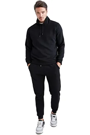 DeFacto S1329AZ Maillot de survêtement, Black, XXL Homme