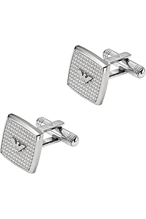 Emporio Armani Boutons de manchette en acier inoxydable, pour homme, EGS2989040
