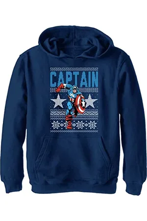 Marvel Avengers Classic - Ugly Captain YTH Hoodie Navy blue 9/11