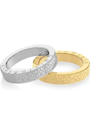 Calvin Klein Bagues pour Femme Collection CK ICONIC FOR HER en Acier Inoxydable et Or Jaune - 35000444C