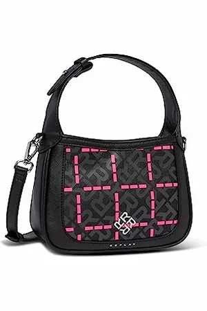 Replay Petit sac à main femme en simili cuir, (noir), taille unique