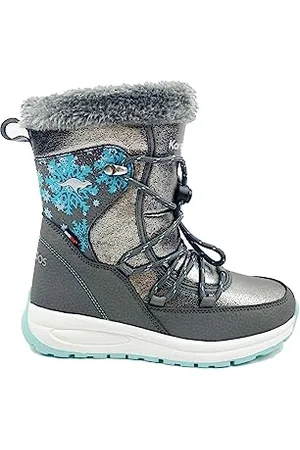 KangaROOS Femme K-PE Snooze RTX Botte de Neige, Steel Grey/Mint, 38 EU