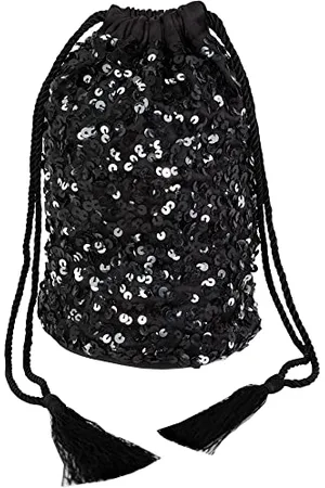 Maya Deluxe Womens Handbag Ladies Sequin Bag Bridesmaids Sparkling Drawstring Coin Purse Pouch for Evening Prom Party, Embrayage Femme, , Taille Unique