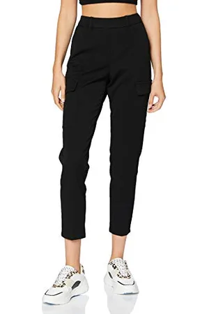 VERO MODA Pantalon Cargo VMMAYA Taille Moyenne Pantalons Cargo Black L 34 Black L / L34