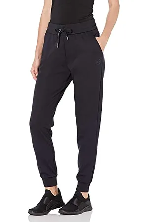 Armani Exchange Circle Logo Jogger Sweatpant Pantalon de Jogging, (Navy), L Femme