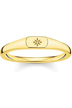 Thomas Sabo Ring Stern gold vergoldetes Silber TR2314-414-14-56