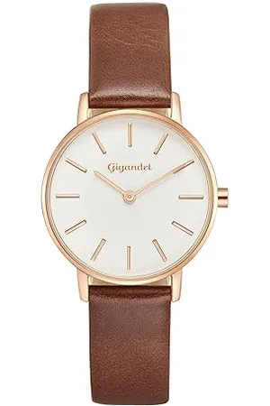 Gigandet Femmes Analogique Quartz Japonais Montre avec Bracelet en Cuir 3VNAG36/004