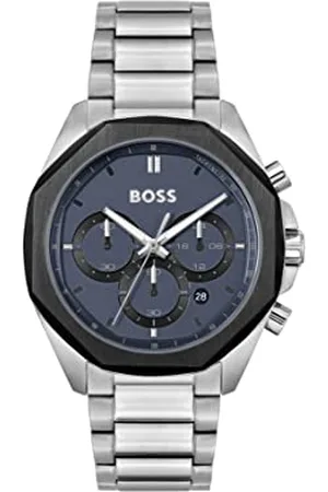 HUGO BOSS Montre Chronographe à Quartz pour Homme avec Bracelet en Acier Inoxydable argenté - 1514015