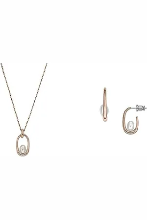Skagen Collier à pendentifs Agnethe et boucles d