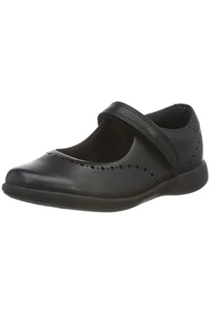 Clarks Etch Craft K Ballerines, Noir (Black Leather Black Leather), 32.5 EU Large