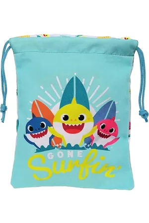 Safta Baby Shark Surfing Sac à goûter de qualité et résistance maximale Bleu et Blanc 20 x 25 cm, , Estándar, Décontracté