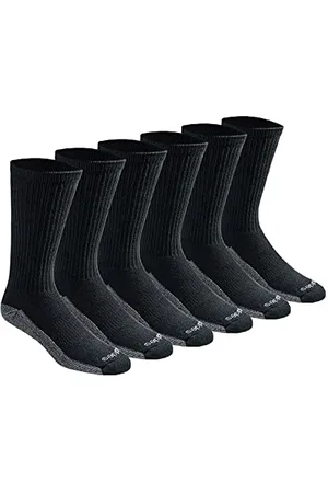 Dickies Chaussettes Dri-Tech Moisture Control Crew décontractées, , 12-15 (Lot de 6) Homme