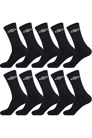 Umbro Chaussette Homme Sport Respirantes - Lot de 10 - Chaussettes Hautes Homme, Training & Ajustement Parfait, , Taille 43/46
