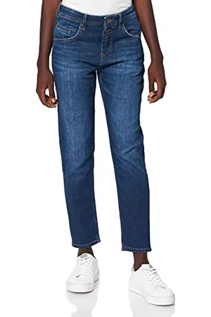 Marc O’ Polo Marc OߴPolo Femmes Jean avec élasthanne Boyfriend Fit, (Cashmere Dark Blue Wash), W25/L32