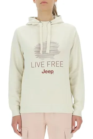 Jeep O102919-W497 J Sweatshirt Femme À Capuche Hérisson - Live Free Grande Impression J23W M