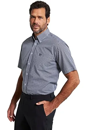 JP 1880 Hommes Grandes Tailles L-8XL Chemise, Business, Manches Courtes, Carreaux Vichy, Jusqu