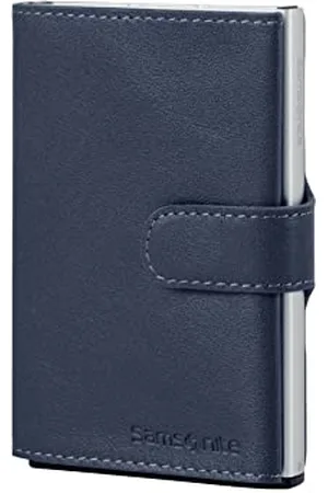 Samsonite Alu Fit SLG - Portefeuille, 10,2 cm, Bleu (Bleu)