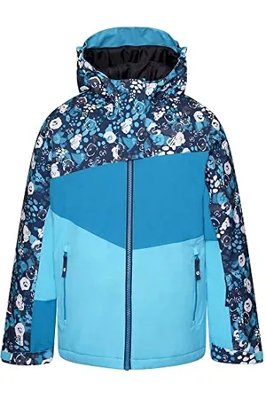 Dare 2B Dare 2b Humor II Jacket Veste de ski enfant, Tissu recyclé imperméable et respirant, Jupe pare-neige, 2 poches basses zippées, Capuche technique ajustable, , 9 ans