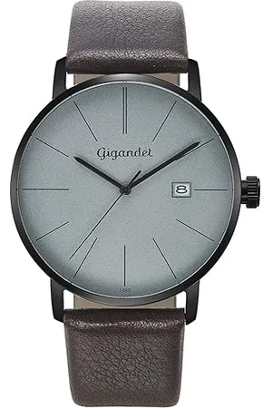 Gigandet Homme Analogique Quartz Japonais Montre avec Bracelet en Cuir AVG42-11