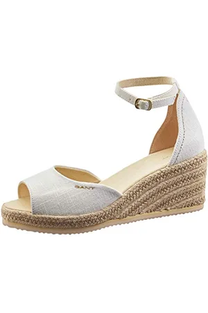 GANT Femme Wedgeville Sandales Bride Cheville, Blanc (Off White G20), 41 EU