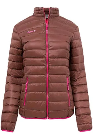 Izas Grecia Vestes de Plumes Femme Brun/Fuxia FR: M (Taille Fabricant: M)