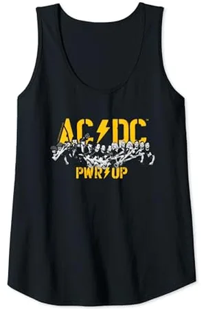 AC/DC Femme Rock Music Band PWRUP Portrait Motion Débardeur
