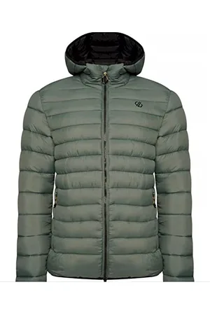 Dare 2B Drifter II Mens Baffled/Quilted Jacket Tissu recyclé ripstop imperméable avec capuche et poches inférieures, parfait pour la randonnée, la marche - essentiel au quotidien, , XS